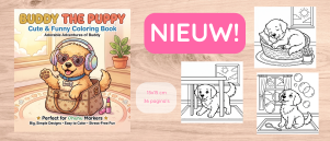 Buddy The Puppy Mini Cozy Colouring Book