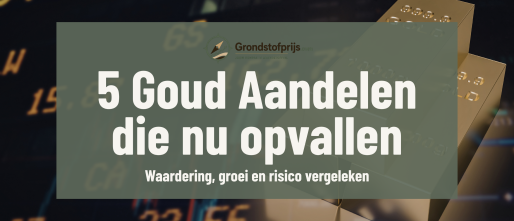 Top 5 beste goud aandelen augustus 2026: waardering, groei en risico’s
