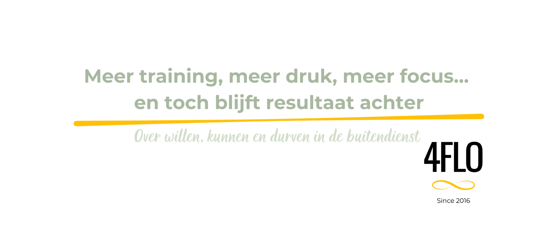 Meer training, meer druk, meer focus… en toch blijft resultaat achter