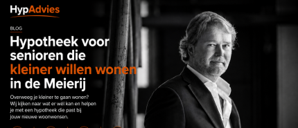 Hypotheek voor senioren die kleiner willen wonen in de Meierij