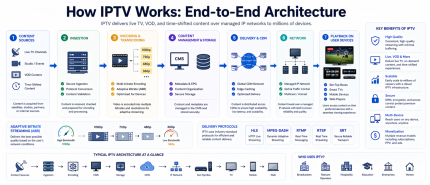 How IPTV Works: End-to-End Architecture