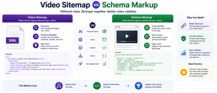 Video Sitemap vs Schema Markup: What’s the Difference?