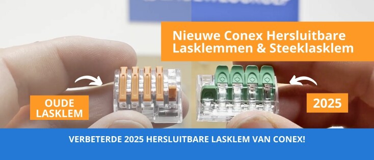 Nieuwe Conex Lasklemmen - Hersluitbare en steek lasklemmen