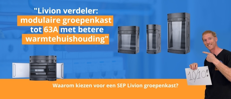 Livion verdeler: modulaire groepenkast tot 63A met betere warmtehuishouding