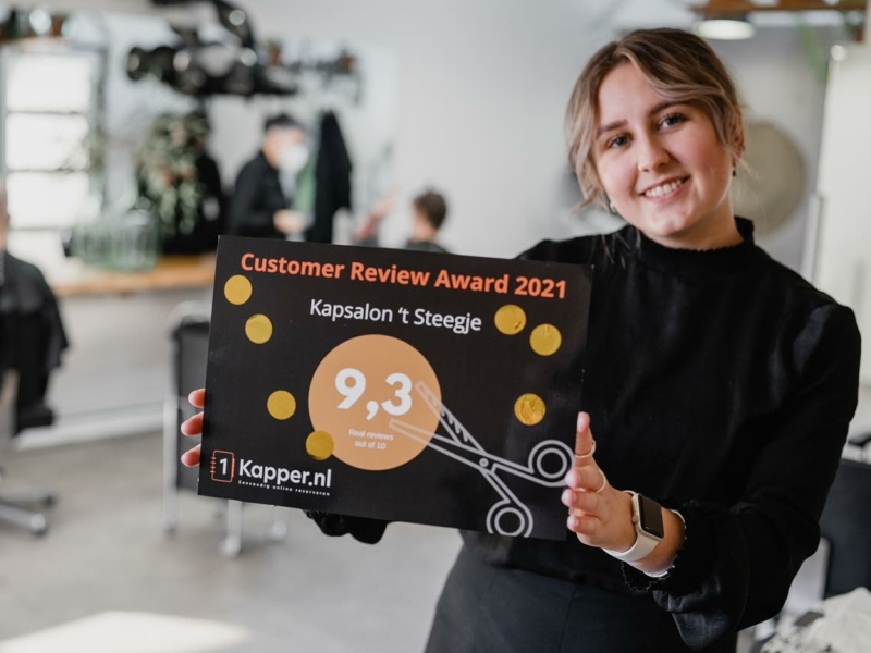 Customer Review Award voor Kapsalon t Steegje