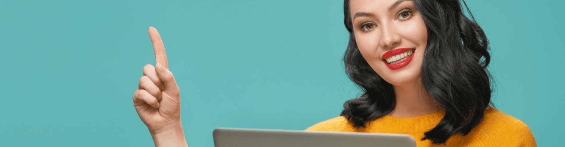 Dames met laptop met 1Kapper.nl