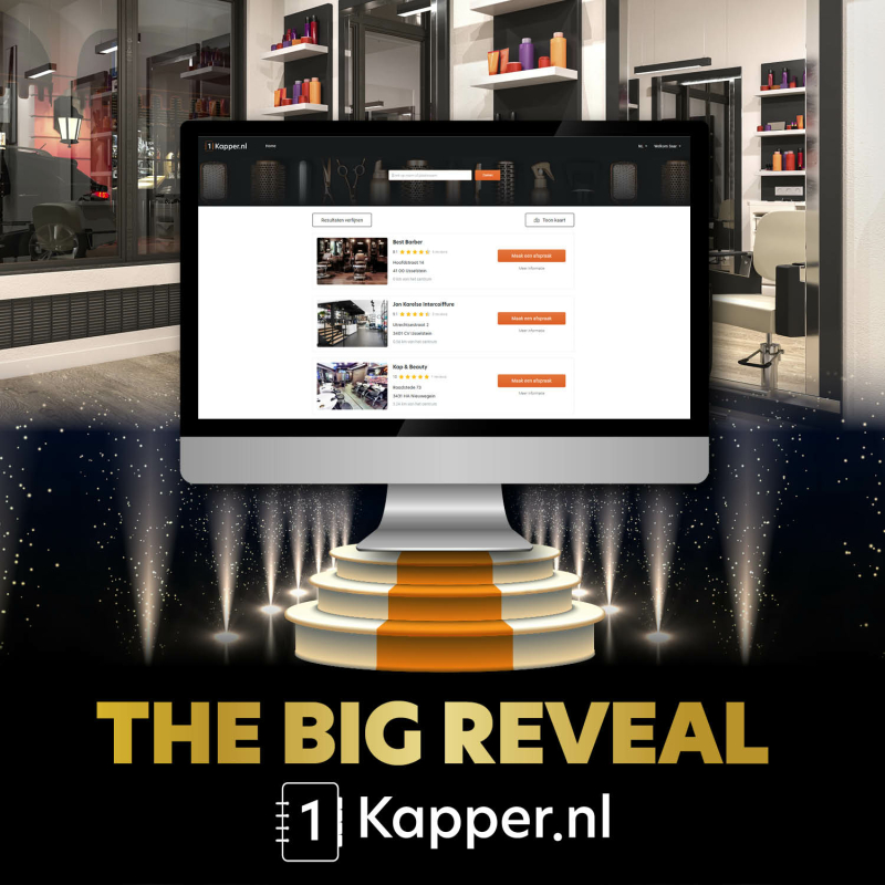 Nieuwe kappersplatform 1Kapper.nl - LIVE!