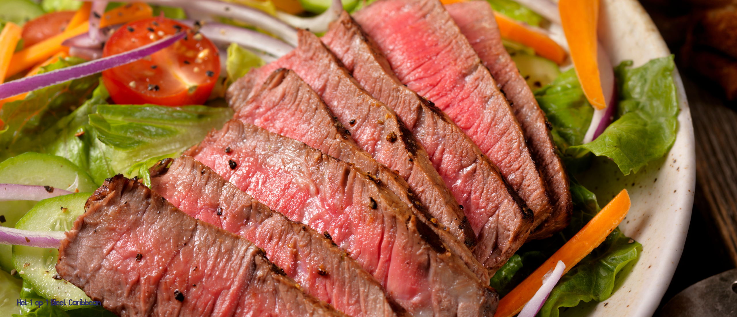 Biefstuk met wok groeten