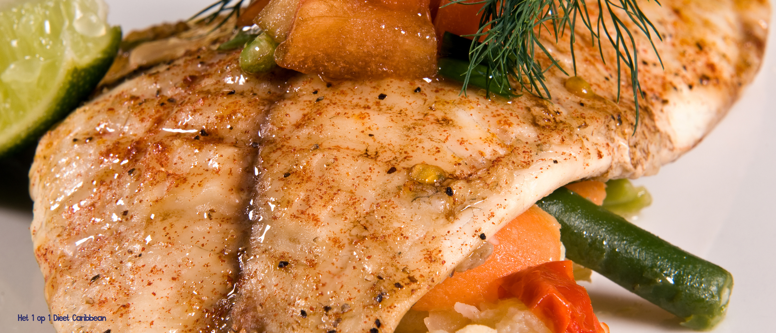 Gekruide tilapiafilet met groenten | Recept Stap 1 1 op 1 Dieet