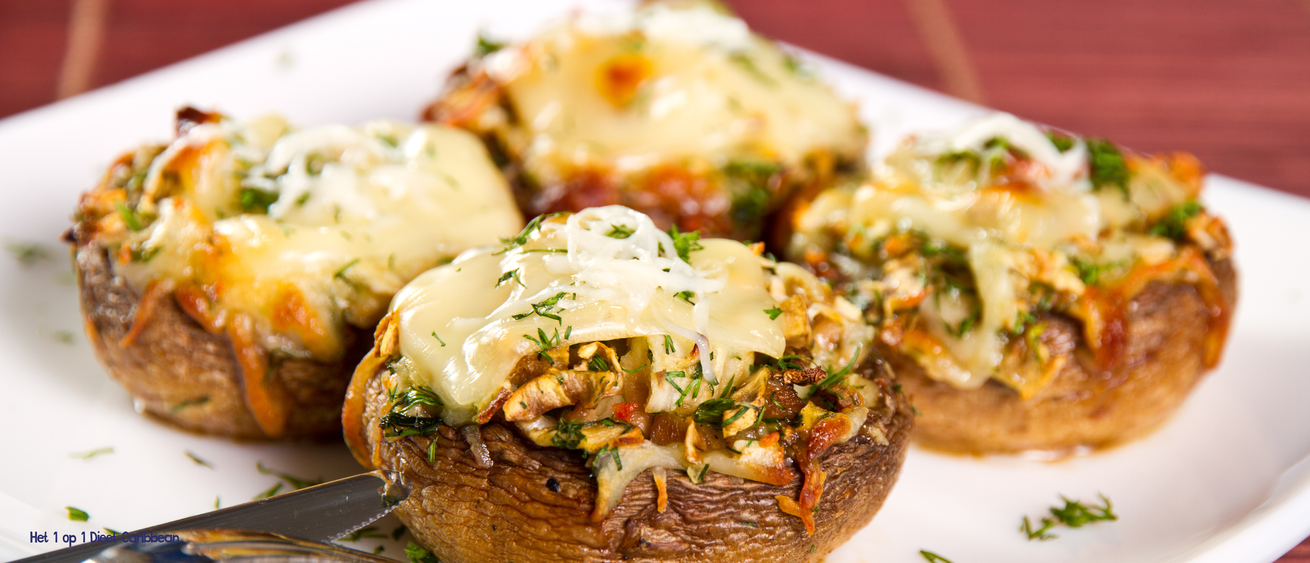 Gevulde Champignons Recept – Stap 1 van Het 1 op 1 Dieet Caribbean