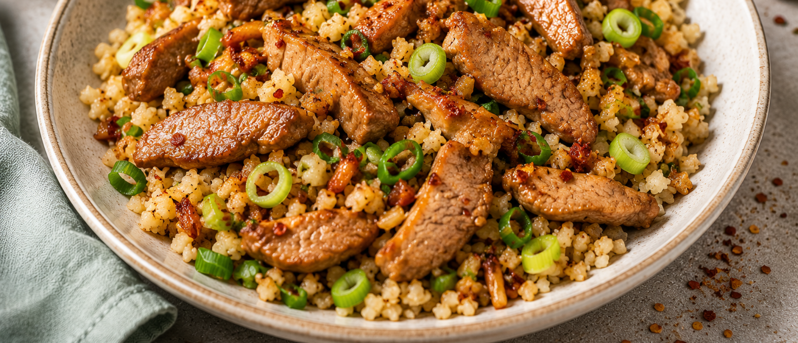 Pittige roerbak met varkenshaas | Gezond Stap 1 recept