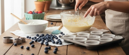 Zelf blauwe bessen muffins maken: eenvoudig recept voor thuis