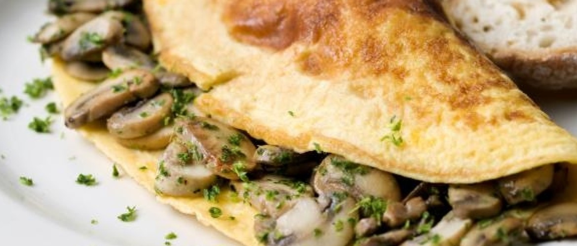 Omelet champignons