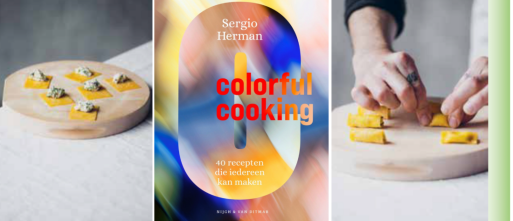 Sergio Herman lanceert nieuw kookboek: Colorful Cooking met recepten die iedereen kan maken.