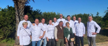 Meesterijsbereiders op bezoek bij Spaanse citrusgaard