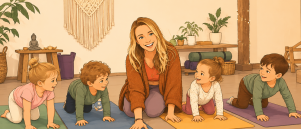 Hartje Yoga verbindt grote en kleine hartjes