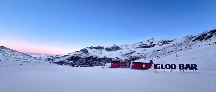 Dineren en overnachten in een igloo in Val Thorens met een tiener