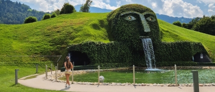 Swarovski Kristallwelten: sneeuw en spiegelkamers (bij Innsbruck)