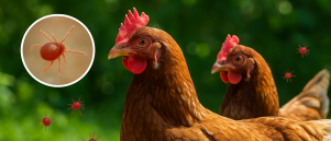 Bloedluis bij kippen: symptomen en natuurlijke preventie