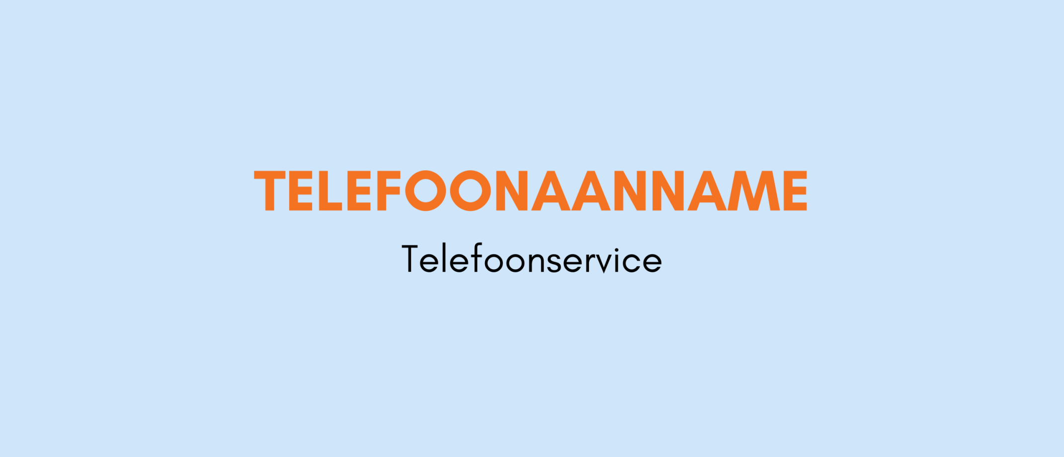Interview Telefoonaanname