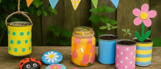 Knutselen voor buiten: 7 makkelijke tuinprojecten die je zelf kunt maken