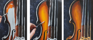 Manieren om een acrylschilderij op te bouwen