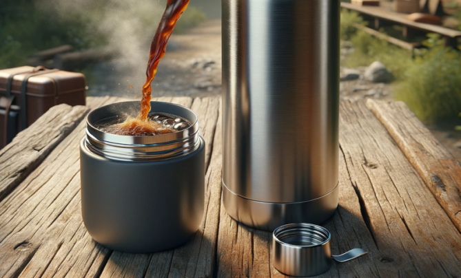 Reis Kuppe Thermosfles Roestvrij Staal - Fietsbidon Met Rietje, Vacuüm Geïsoleerd