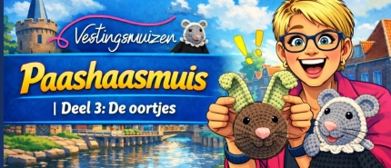 Haak in 10 dagen een Paashaasmuis - Deel 3 de oortjes