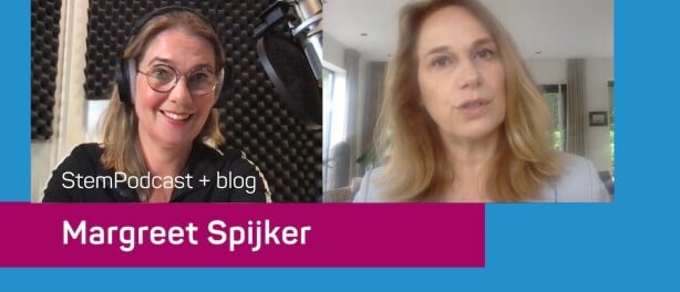 Voormalig tv-presentator Margreet Spijker in de StemPodcast: ‘Focus op wát je zegt, niet op hóé je het zegt’