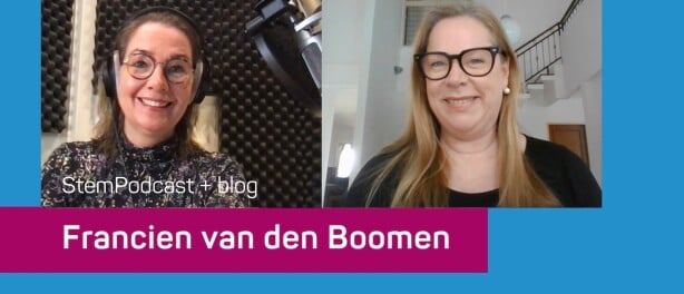 Businesscoach Francien van den Boomen in de StemPodcast: Je stem is onderdeel van je uniekheid, je authenticiteit