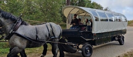 We gaan weer rijden met de huifkar