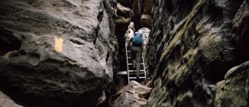 Forststeig in Duitsland (solo)wandelen