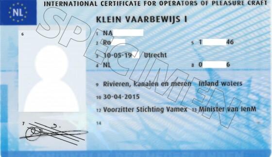 Gezondheidsverklaring vaarbewijs