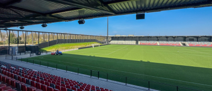 Audio installatie met optimale spraakverstaanbaarheid voor Helmond Sport