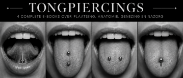 Vier complete e-books over tongpiercings: kies met kennis, vertrouwen en stijl
