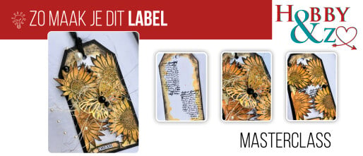 Zonnebloemlabels met Couture Creations en Card Deco