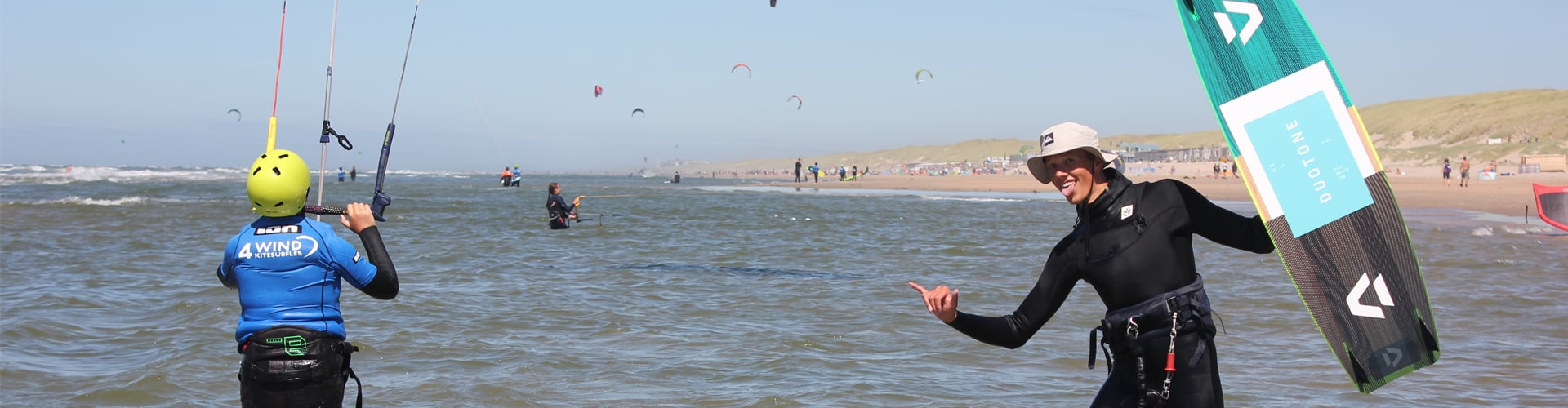 kitesurfles bij de nummer 1 kitesurfschool van Nederland op de mooiste locatie leren kitesurfen