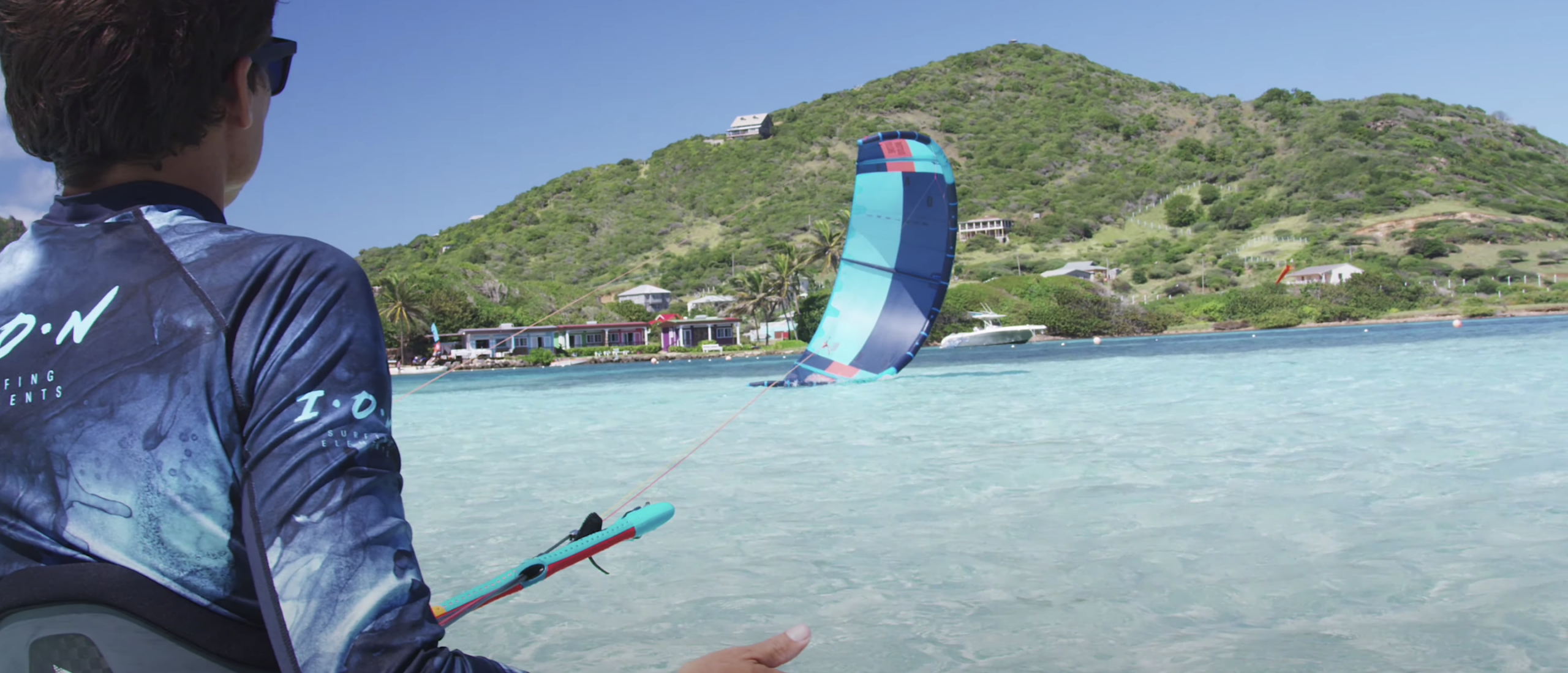Herstarten kite uit het water