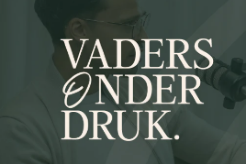 Logo van de podcast Vaders onder Druk 50 Koffies producties