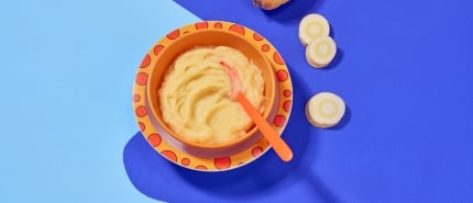 Groentehapje van pastinaak (4 maanden)