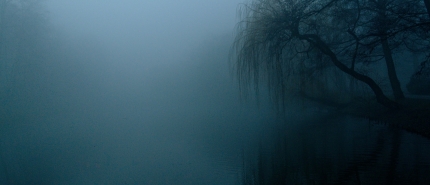 Mist vertroebelt de blik naar buiten