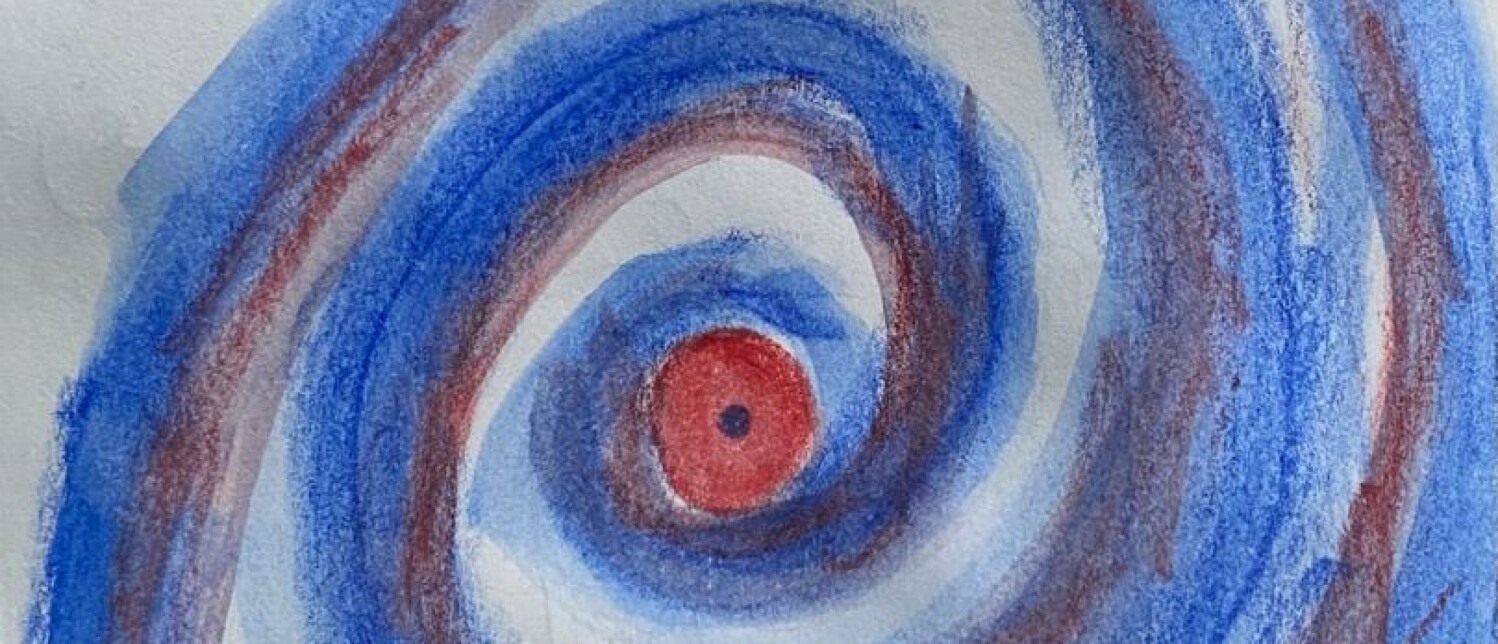 in het oog van de storm