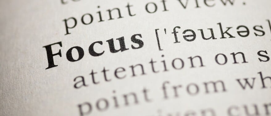 Focus op iets anders