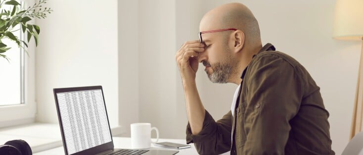 Slecht zien komt door spanning