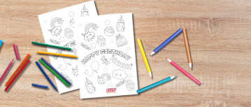 Kleurplaat voor je kinderfeestje of verjaardag
