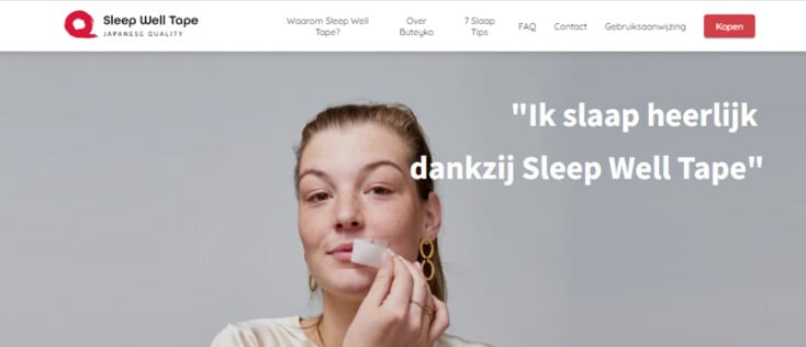 Beter slapen met Sleep Well Tape