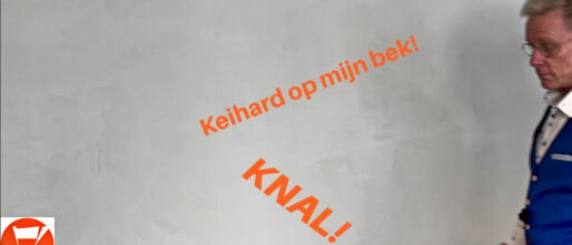 Keihard op mijn bek