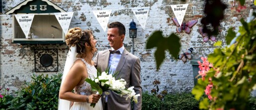 Bruiloft in eigen tuin