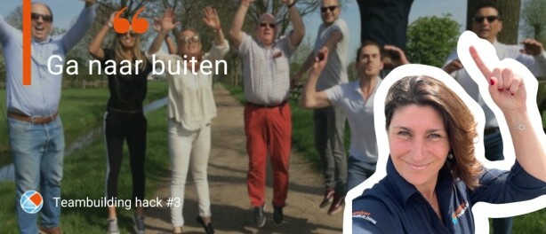 Ga naar buiten voor een teambuilding