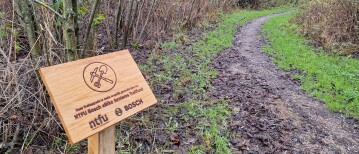 Nieuws: NTFU Bosch eBike Systems helpen voor vierde ronde de mountainbikeroutes op verschillende locaties in Nederland